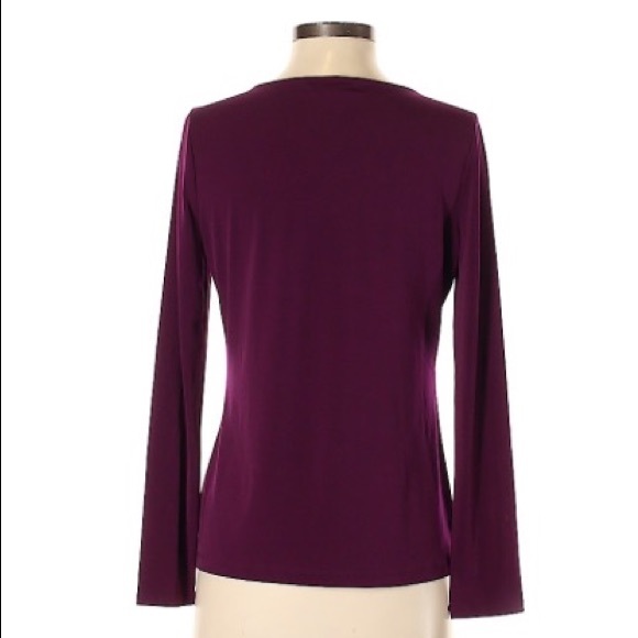 ✅🌹Liz Claiborne Purple Career top. - Picture 2 of 5
